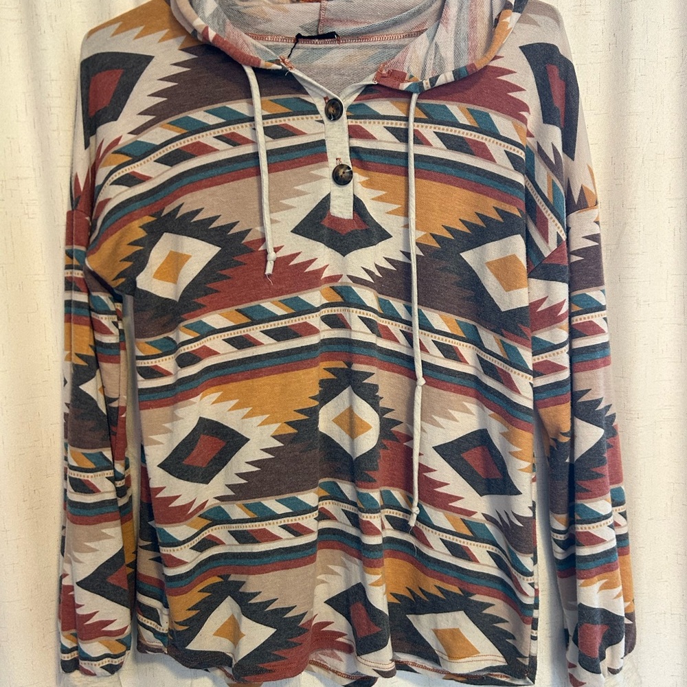 Aztec Lightweight Hoodie